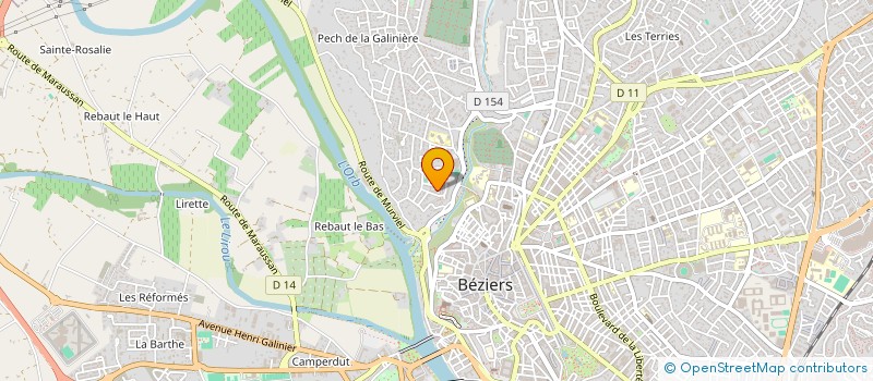 localisation de l'entreprise MADAME NELLY REYES  BEZIERS