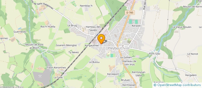 localisation de l'entreprise MADAME NELLY RIOU  PLEYBER-CHRIST