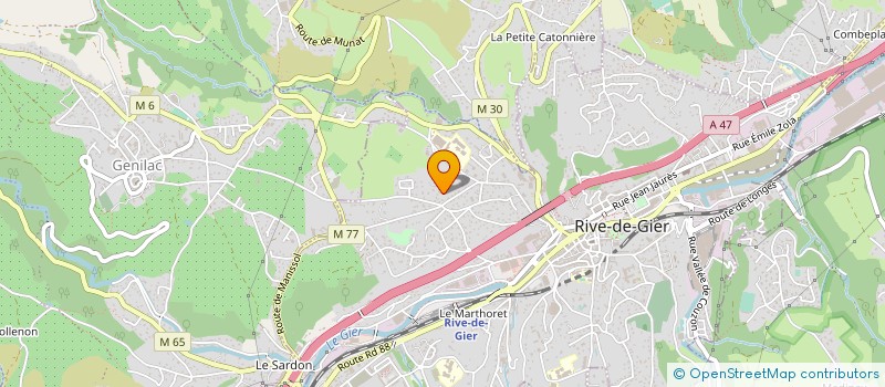 localisation de l'entreprise MADAME NELLY RIVAT  RIVE-DE-GIER