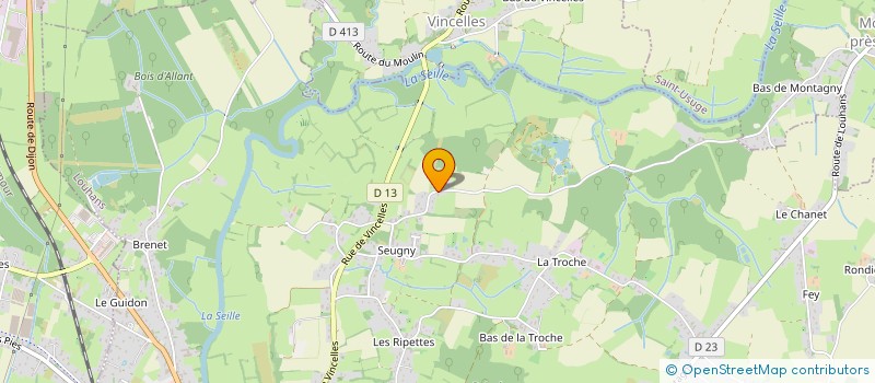 localisation de l'entreprise MADAME NELLY RODOT  BRUAILLES