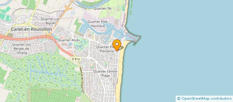 localisation de l'entreprise MADAME NELLY ROMERO  CANET-EN-ROUSSILLON