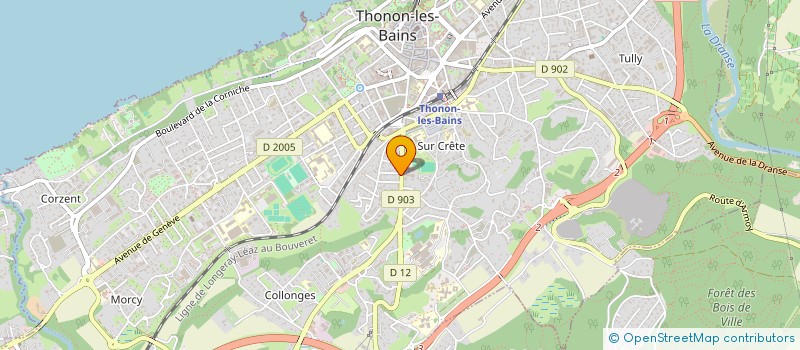localisation de l'entreprise MADAME NELLY ROUGE à THONON-LES-BAINS