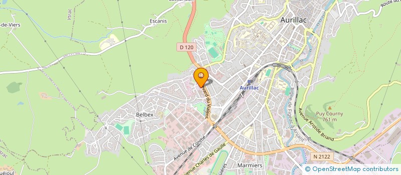 localisation de l'entreprise MADAME NELLY ROUX à AURILLAC