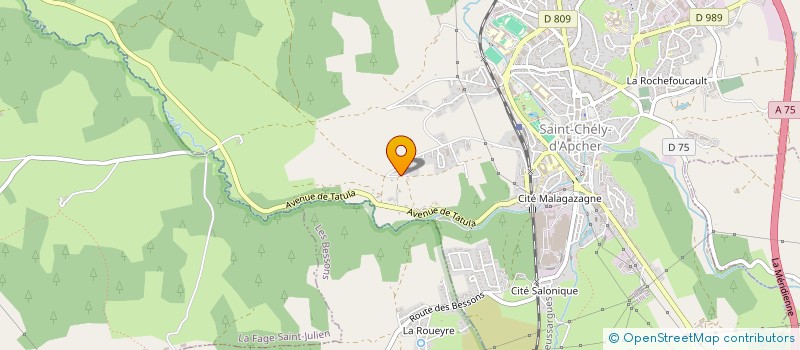 localisation de l'entreprise MADAME NELLY SAHUC  SAINT-CHELY-D'APCHER