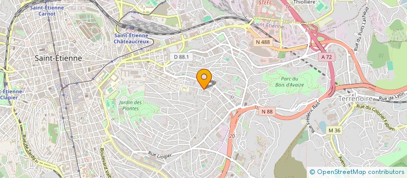 localisation de l'entreprise MADAME NELLY SALAMONE  SAINT-ETIENNE