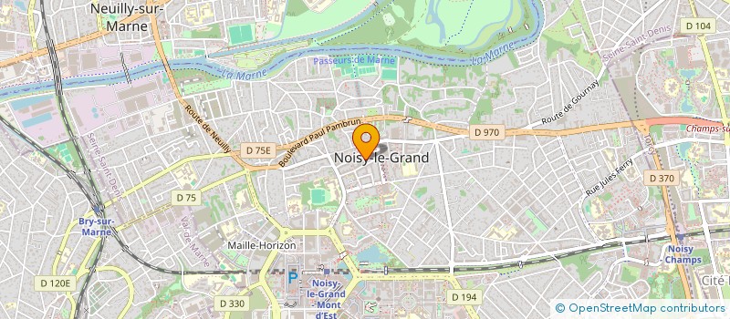 localisation de l'entreprise MADAME NELLY SANOUSSI  NOISY-LE-GRAND