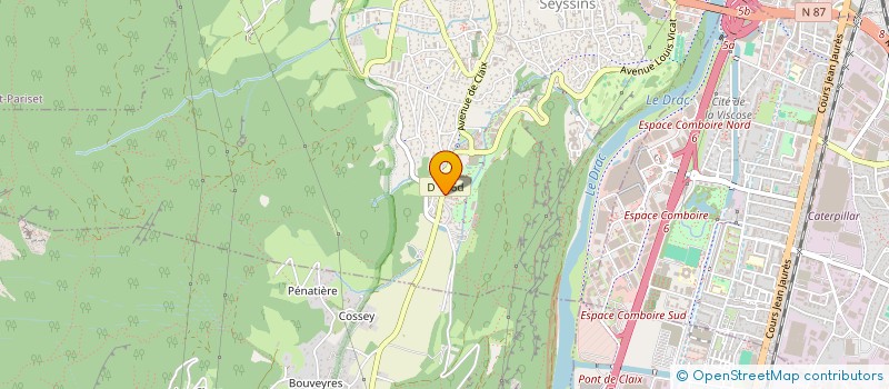 localisation de l'entreprise MADAME NELLY SFORZA à SEYSSINS