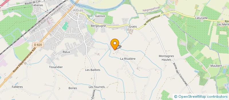 localisation de l'entreprise MADAME NELLY TEYSSIE  ALBIAS