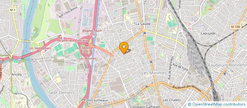 localisation de l'entreprise MADAME NELLY THULLIEZ  TOULOUSE
