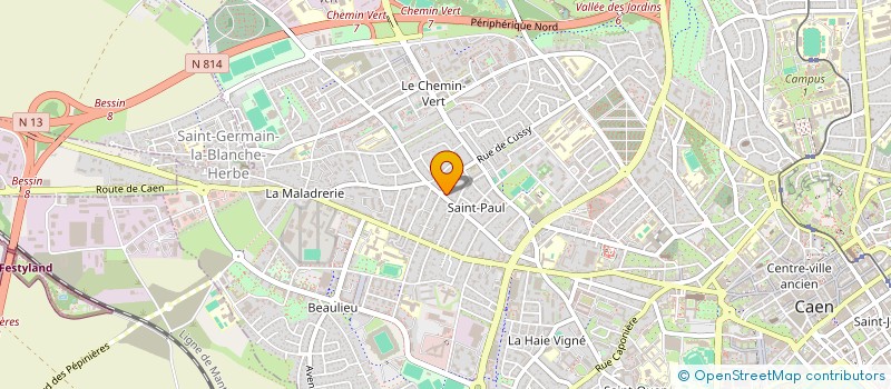 localisation de l'entreprise MADAME NELLY TRANCHANT à CAEN