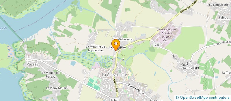 localisation de l'entreprise MADAME NELLY TRICHET  LA CHEVROLIERE