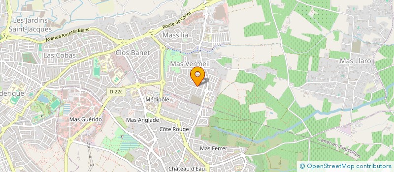 localisation de l'entreprise MADAME NELLY TSAGALOS  PERPIGNAN