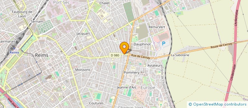 localisation de l'entreprise MADAME NELLY VAREILLAUD  REIMS