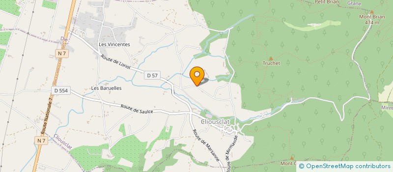 localisation de l'entreprise MADAME NELLY VERGER  CLIOUSCLAT