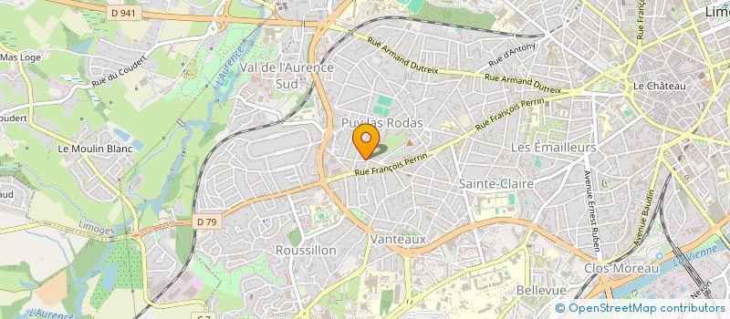 localisation de l'entreprise MADAME NELLY VILLARD à LIMOGES
