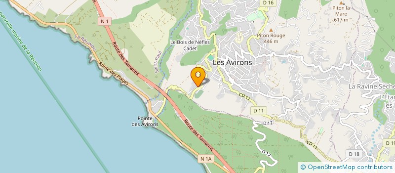 localisation de l'entreprise MADAME NELSIE DALEVAN  LES AVIRONS