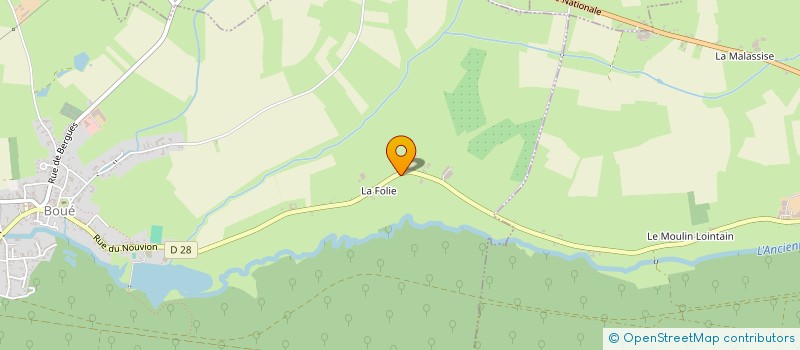 localisation de l'entreprise MADAME NELVA MIAKA LOUGANANA  BOUE