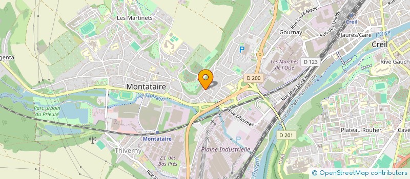 localisation de l'entreprise MADAME NELY BORGES  MONTATAIRE