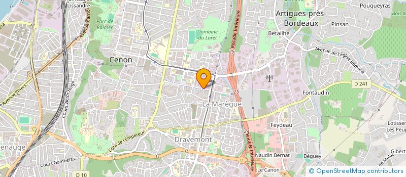 localisation de l'entreprise MADAME NELYA DERHAMOUNE  CENON