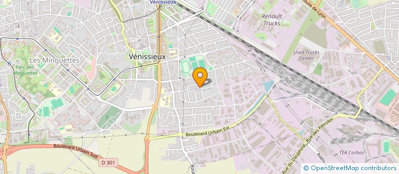 localisation de l'entreprise MADAME NELYA PINTO  VENISSIEUX