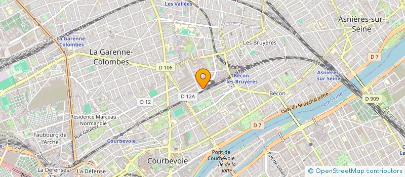 localisation de l'entreprise MADAME NENE CAMARA à COURBEVOIE