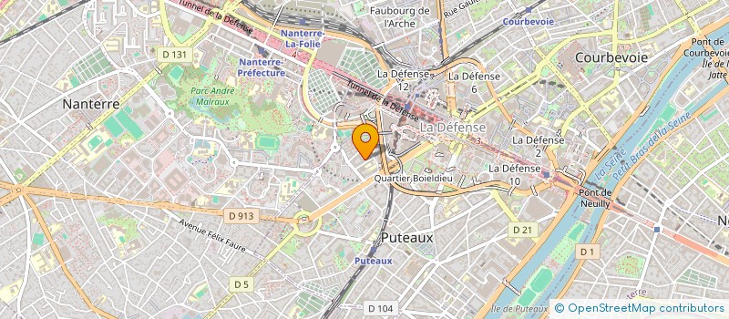 localisation de l'entreprise MADAME NENEGONDA GASSAMA  PUTEAUX