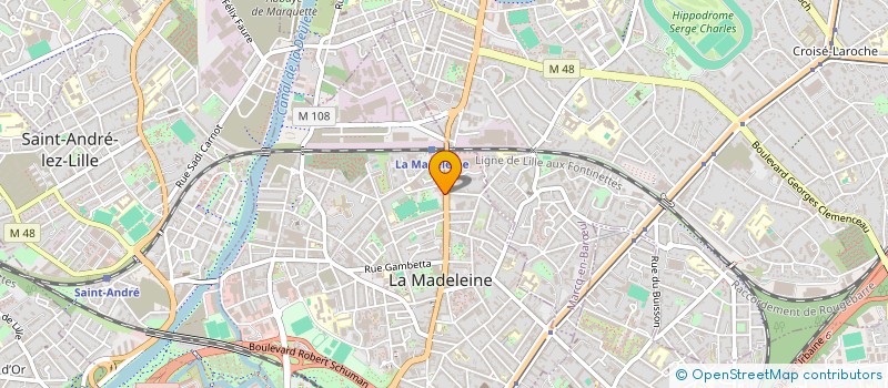 localisation de l'entreprise MADAME NEOUEL BOUBZIZ à LA MADELEINE