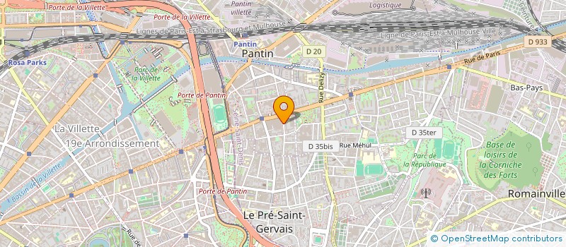 localisation de l'entreprise MADAME NEPHTALIE MAYENGA  PANTIN