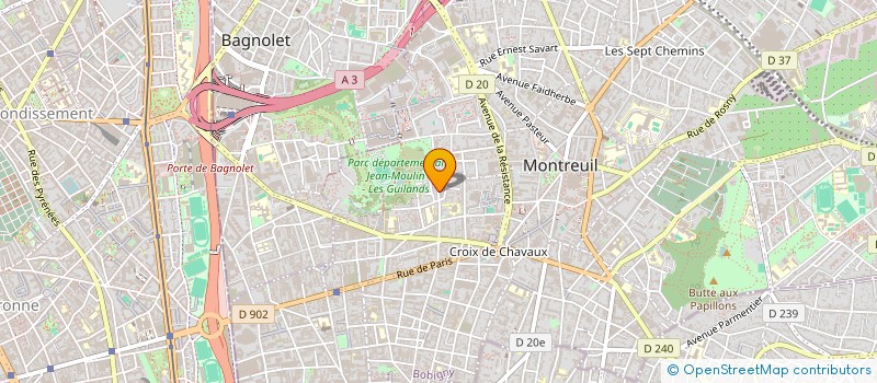 localisation de l'entreprise MADAME NERDJES FARES à MONTREUIL
