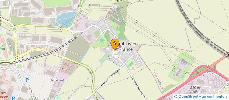localisation de l'entreprise MADAME NERETTE PULCHERIE SABOUKOULOU  TREMBLAY-EN-FRANCE