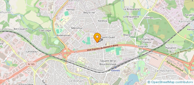 localisation de l'entreprise MADAME NERGINIE NDILOU HAKOU à VANNES