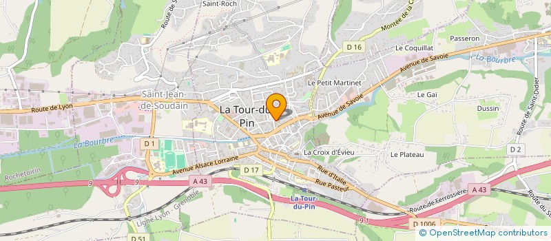 localisation de l'entreprise MADAME NERIMEL BOUZOUITA  LA TOUR-DU-PIN