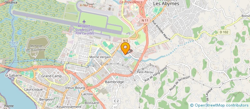 localisation de l'entreprise MADAME NERLANDE BAZILE à LES ABYMES