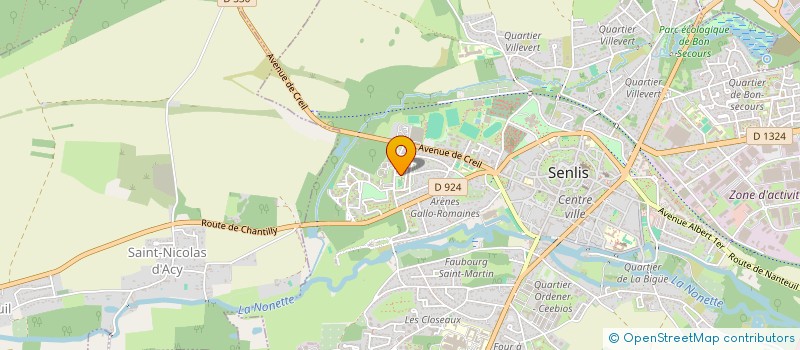 localisation de l'entreprise MADAME NERLANDE JOSEPH  SENLIS