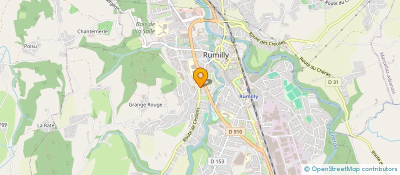 localisation de l'entreprise MADAME NERMINA HRUSTANOVIC  RUMILLY