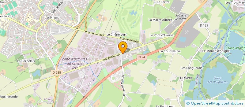 localisation de l'entreprise MADAME NERTHELIE MBELOLO  LE RHEU