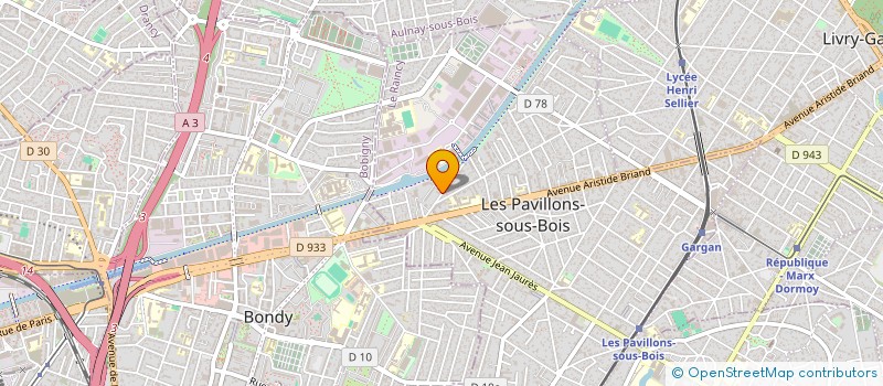 localisation de l'entreprise MADAME NERYMENNE BEL HADJ MILED  LES PAVILLONS-SOUS-BOIS