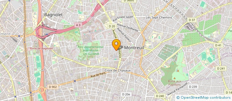 localisation de l'entreprise MADAME NESHE VELIEVA  MONTREUIL