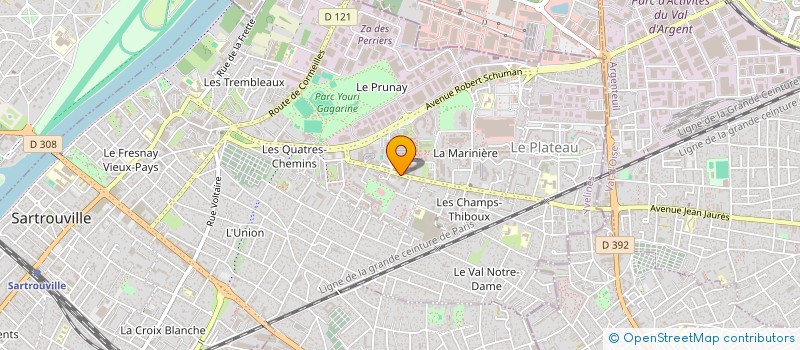 localisation de l'entreprise MADAME NESRIENE ZAHNOUN  SARTROUVILLE