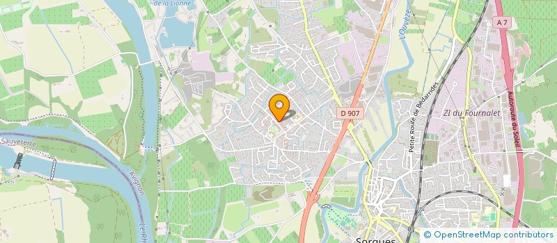 localisation de l'entreprise MADAME NESRINE ABDALLAH  SORGUES