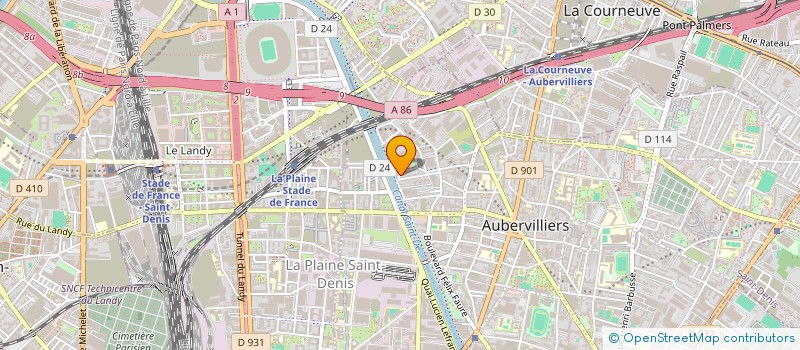 localisation de l'entreprise MADAME NESRINE AMGOUD  AUBERVILLIERS