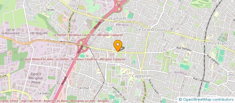 localisation de l'entreprise MADAME NESRINE BAKKALI  MERIGNAC