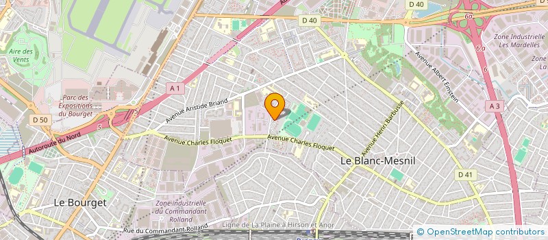 localisation de l'entreprise MADAME NESRINE BELAL  LE BLANC-MESNIL