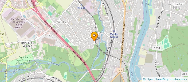 localisation de l'entreprise MADAME NESRINE BENZIDAR  VILLABE