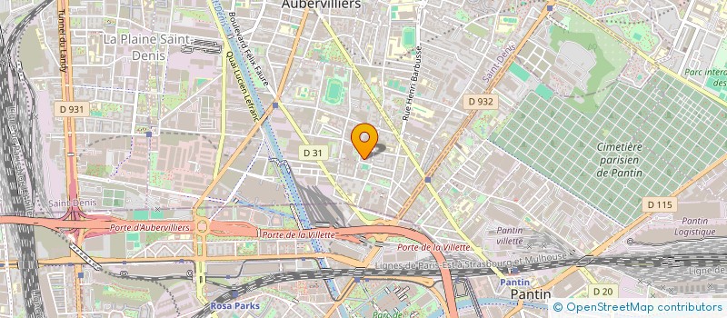 localisation de l'entreprise MADAME NESRINE CHAABANE  AUBERVILLIERS