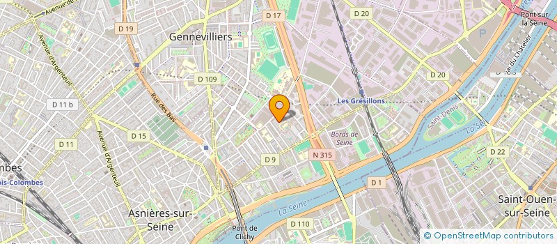 localisation de l'entreprise MADAME NESRINE DAMOUH à GENNEVILLIERS