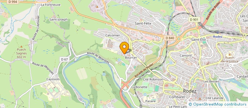 localisation de l'entreprise MADAME NESRINE DJELLOULI à RODEZ