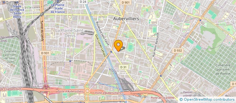 localisation de l'entreprise MADAME NESRINE GUENDOUZ  AUBERVILLIERS