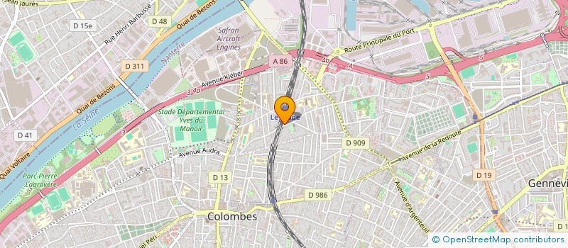 localisation de l'entreprise MADAME NESRINE HARNOUFI à COLOMBES