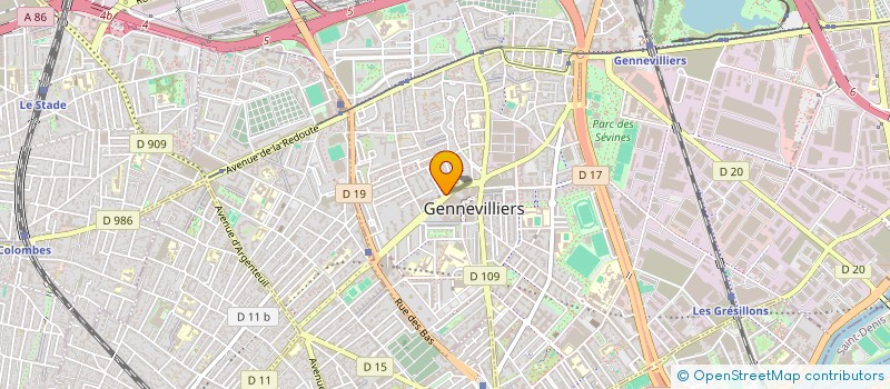 localisation de l'entreprise MADAME NESRINE KEBBATI à GENNEVILLIERS